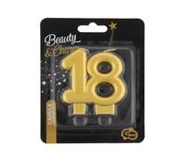 18 cumpleaños vela oro número