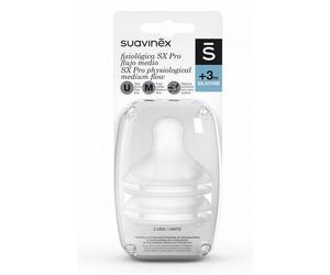 ¡18% DTO! Tetina Fisiologica SX Pro Silicona Flujo Medio 3m+