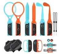 18 En 1 Switch Accesorios deportivos Kit de paquete para Nintendo Switch 2, Family Somatosensory set para juegos deportivos NS Joy-Con Mario con empuñaduras de controlador, raquetas de tenis