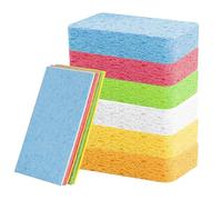 18 esponjas de limpieza de cocina, esponjas de celulosa comprimida, esponja de celulosa, esponja universal, esponjas de cocina, esponjas para el hogar, cocina, baño, coches, cristal, ventanas, 18