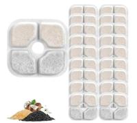 18 filtros para fuente de gato Pixi de repuesto, para fuente Catit Pixi, sistema de filtro triple de carbono