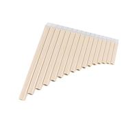 18 Flautas De Cacerola De Pipa, Juego Educativo De Resina, Flautas De Pan Multifunción Nacaradas, Juguetes De Madera Clave