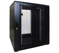 '18 HE Armario para servidor (19, con puerta frontal perforada (Alto) 800 x 800 x 1000 mm
