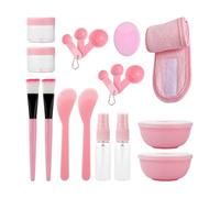 18 Herramientas Para Mascarilla Facial, 1 Cepillo Facial De Silicona Y 1 Cinta Para El Cabello, Herramientas Para El Cuidado Facial, Accesorios De Belleza
