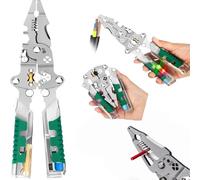 18 In 1 folding stylus screwdriver wire stripper, 2026 New Multifunctional Wire Foldable Wire Stripper, 8 in 1 Wires Twister for Cutting and Pulling Wires, Cable Scissors,Voltage Tester Pliers (1pcs)