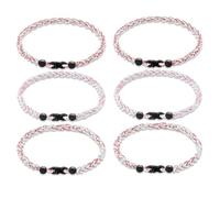 18 Inch Baseball Necklaces 6pcs,Tornado Necklace Sport Three-Colors Three Braided Rope Tornado Necklace, Durable Sport Jewelry for Baseball Fans (G)