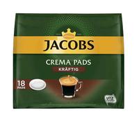 18 Jacobs Crema Pads Fuerte Café Café Tostado Sabor Cremoso UTZ CERTIFICADO