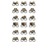 18 lentes hechos a mano para decoración de fiesta de cumpleaños, accesorios de fotos para mujeres y niñas
