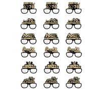 18 lentes hechos a mano para decoración de fiesta de cumpleaños, accesorios de fotos para mujeres y niñas