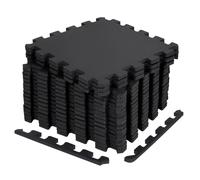 18 Losetas Esterilla Suelo Gimnasio Puzzle Espuma EVA 30x30 cm | Alfombrillas Acolchadas Antideslizantes | Tatami Modular para Yoga, Fitness, Juegos Infantiles, Bebé, Protección y Montaje Fácil