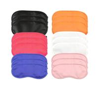 18 máscaras de noche, antiluz con correa elástica ajustable, cubierta de ojos ligera y cómoda para juegos de viaje