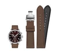 18 mm 19 mm 20 mm 21 mm 22 mm 23 mm 24 mm Correa de reloj de lona de nailon Pulsera universal for hombres y mujeres Ajuste deportivo for Tissot Ajuste for Timex Ajuste for reloj for Seiko(Brown-silver