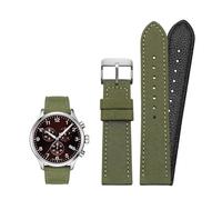 18 mm 19 mm 20 mm 21 mm 22 mm 23 mm 24 mm Correa de reloj de lona de nailon Pulsera universal for hombres y mujeres Ajuste deportivo for Tissot Ajuste for Timex Ajuste for reloj for Seiko(Green-silver