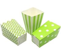 18 Pack Bolsa de Palomitas,Cajas de Palomitas de Maíz, Mini Caja de Fiesta de Palomitas Contenedor de Dulces（Verde）