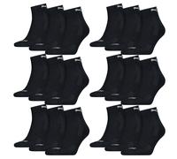 18 Par Puma Cuartos Calcetines Con Suela Frottee 35-46 Unisex Amortiguado Cortos