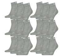 18 Par Puma Cuartos Calcetines Con Suela Frottee 35-46 Unisex Amortiguado Cortos