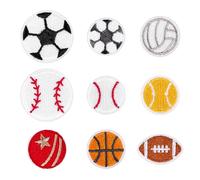 18 parches termoadhesivos bordados de fútbol de estilo deportivo para niños, parches para planchar o coser, para camisetas, vaqueros, chaquetas, mochilas, sombreros
