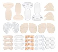 18 pares de cojines de tacón alto para mujer, almohadillas de talón para zapatos que son demasiado grandes, protectores de talón para aliviar el dolor de talón, ampollas