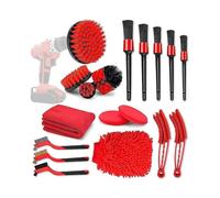 18 Pcs Car Cleaning Tools Kit with Car Detailing Brush Set,auto Detailing Drill