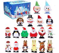 18 Pcs Juguete De Cuerda Regalo para Niños Decoracion Arbol Navidad Casa Adornos Hogar Decoración para El Arbol Interior Personalizadas Decoraciones Pack Cosas Alce Papá Noel
