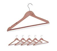 18 Perchas Ropa de Madera de Cedro, para Camisas o Trajes, contra Polillas, 44 cm Ancho, Marrón Natural