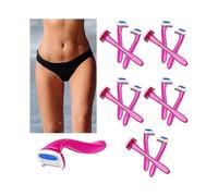 18 Pieces Women's Razor Bikini Trimmer Durable Travel Accessories Women Razors Shaver Pubic Hair Removal Beauty Razor T-type Razor for Body Cosmetic T