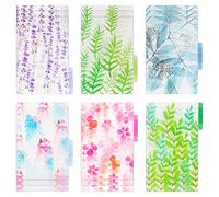 18 Piezas A5 Divisores de índice Carpeta de índice 6 Agujeros Divisores de Colores Divisor de Carpeta de Anillas de Plástico Para Cuaderno, Diario de Viaje Diario