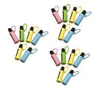 18 Piezas Cuidado Personal Maletas de Viaje Essential Oil Funda portátil Mason Jars Botella de Cristal Bola Botella de Spray Perfume Estuche Protector Viajar Estuche de Silicona