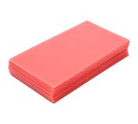 18 Piezas de Cera Dental Roja, Hoja de Cera Dental de Textura Suave, Material Auxiliar de Dentista Profesional para Escultura de Fila de Dientes, Dientes de Ensayo Clínico, Rojo