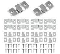 18 Piezas de Montaje Empotrado Dessimulado, Soportes de Suspensión Con Incrustaciones Resistentes, Conector de Muebles, Hardware Suspensión de Pared de Acero Inoxidable para Fotos, Espejos, Imagen