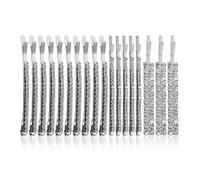 18 piezas de pinzas para el cabello con diamantes de imitación, pinzas para el cabello de cristal brillante, pinzas para flequillo, pinzas laterales para peinado, adecuados para damas y niñas