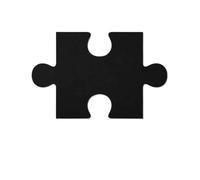 18 piezas de rompecabezas 3D Simplicity, tablero fieltro, pegatinas pared, mensajes, fotos, fondo, corcho, anuncios, decoración para Fotos(Black)