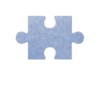 18 piezas de rompecabezas 3D Simplicity, tablero fieltro, pegatinas pared, mensajes, fotos, fondo, corcho, anuncios, decoración para Fotos(Lake Blue)