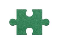 18 piezas de rompecabezas 3D Simplicity, tablero fieltro, pegatinas pared, mensajes, fotos, fondo, corcho, anuncios, decoración para Fotos(Green)