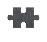 18 piezas de rompecabezas 3D Simplicity, tablero fieltro, pegatinas pared, mensajes, fotos, fondo, corcho, anuncios, decoración para Fotos(Dark Grey)