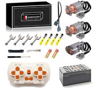 18 piezas de tecnología Power Functions mando a distancia y batería de litio recargable compatible con Lego Technic, control de aplicación, rutas de movimiento (motor (L x 2)+(motor servo × 1))