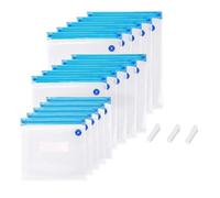 18 Piezas Juego de Bolsas de Vacío, Bolsas Reutilizables Selladas Al Vacío, Sous Vide Bolsas, Bolsa Zip Reutilizable Comida, Ideal para Casa, Viajes, Picnics