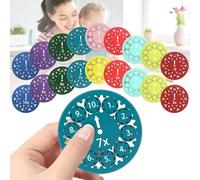 18 Piezas Matemáticas Fidget Spinner, Fidget Juguetes Niños, Matemáticas Hechos Juguete Educativo para los Niños, Fidget Spinner (Suma, Resta, Multiplicación y División)