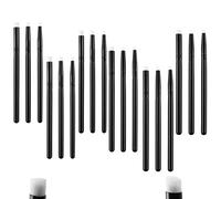 18 piezas mini pinturas tinta para mezclar brocha mezcla, herramientasmezcla, 3 tipos cabezas, pintura tinta suave, pinceles pequeños, hacer tarjetas papel para álbumes recortes