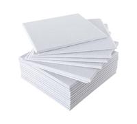 18 Piezas Paneles Acústicos Autoadhesivos, Cuadrado Insonorizacion Pared con Respaldo Adhesivo, para Oficina, Hogar, Gaming, Podcasting, Grabación, 30 X 30 cm (Blanco)