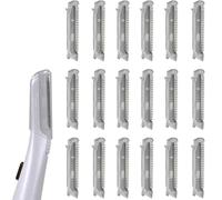 18 piezas para cabezales de repuesto impecables para acabado táctil impecable Dermaplane Glo, exfoliante facial iluminado, cuchillas de repuesto para depilación facial y de cejas (18 piezas)