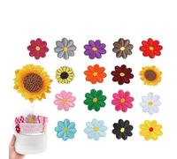 18 Piezas Parches para Ropa Termoadhesivos, Parches para Ropa Termoadhesivos para Planchar con Flores de Margaritas