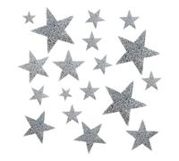 18 Piezas Parches Ropa Termoadhesivos 2/4/6/8cm Apliques de Estrella Parches para Ropa Termoadhesivos Parches Planchados de Estrellas para Sombrero, Mochila, Ropa, Jeans