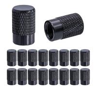 18 Piezas Tapones Valvula Coche de Aluminio Anodizado, Tapas de Válvulas de Neumático Universales, Apones para Rueda de Coche para Moto, Camiones, SUVs, Bici, Llantas Automotriz