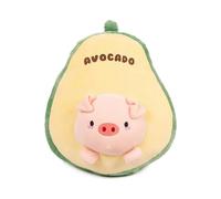 18" Pig Plush Pillow Cute Avocado Stuffed Animal Kawaii Anime Piggy Plushie Soft Hugging Pillow Plush Toy Gifts for Kids Boys Girls Halloween Christma