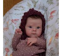 18 Pulgadas 48 CM Bebe Reborn Silicona Cuerpo Completo Muñecas Reborn Realista Que Parecen de Verdad, Lavable Cuerpo Suave Dormido Muñeco Bebe, para Niños 3+