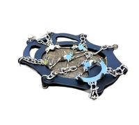 18 Teeth Ice Gripper Spike For Shoes Anti-Slip Anti-Skid Non-Slip Shoe Covers Snow Ice Crampons Cleats Grips Climbing Shoe Boots(Black Size 36-40)