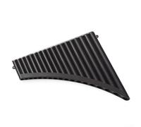18 tubos de flauta C Key Pan Pipes, instrumento de viento de madera tradicional, apto para todas las edades (negro)