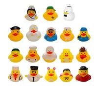 18 Uds Pequeños Patos De Juguete Amarillos, Mini Patos De Goma, Patos De Goma Para Decoración De Coches, Patos De Goma Flotantes, Lindos Juguetes De Patos De Goma