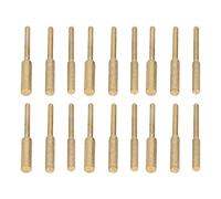 18 Uds. Piedras de lima de motosierra de esmeril chapadas en Ti, 3mm/0,12 de diámetro en piedra afiladora de motosierra, rebaba de afilador de motosierra